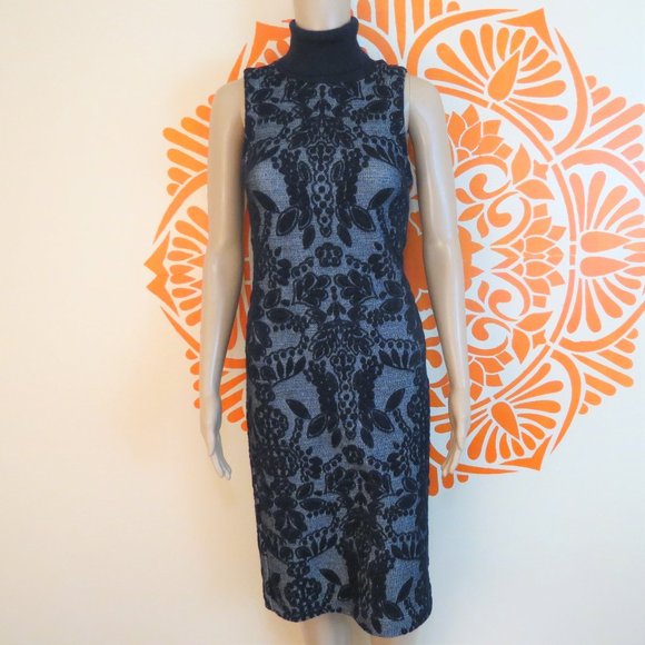 Maeve Dresses & Skirts - Maeve Anthropologie Blue Brocade Dress 00